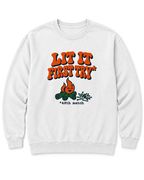 Lit It First Try Sweatshirt - White
