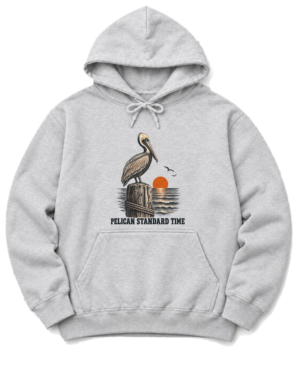 Pelican Standard Time Hoodie - Ash