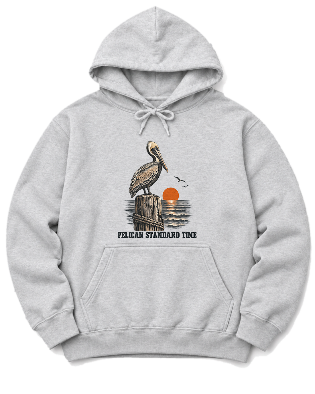Pelican Standard Time Hoodie - Ash