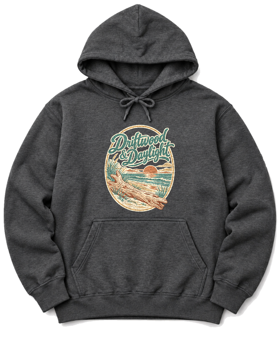 Driftwood & Daylight Hoodie - Dark Heather