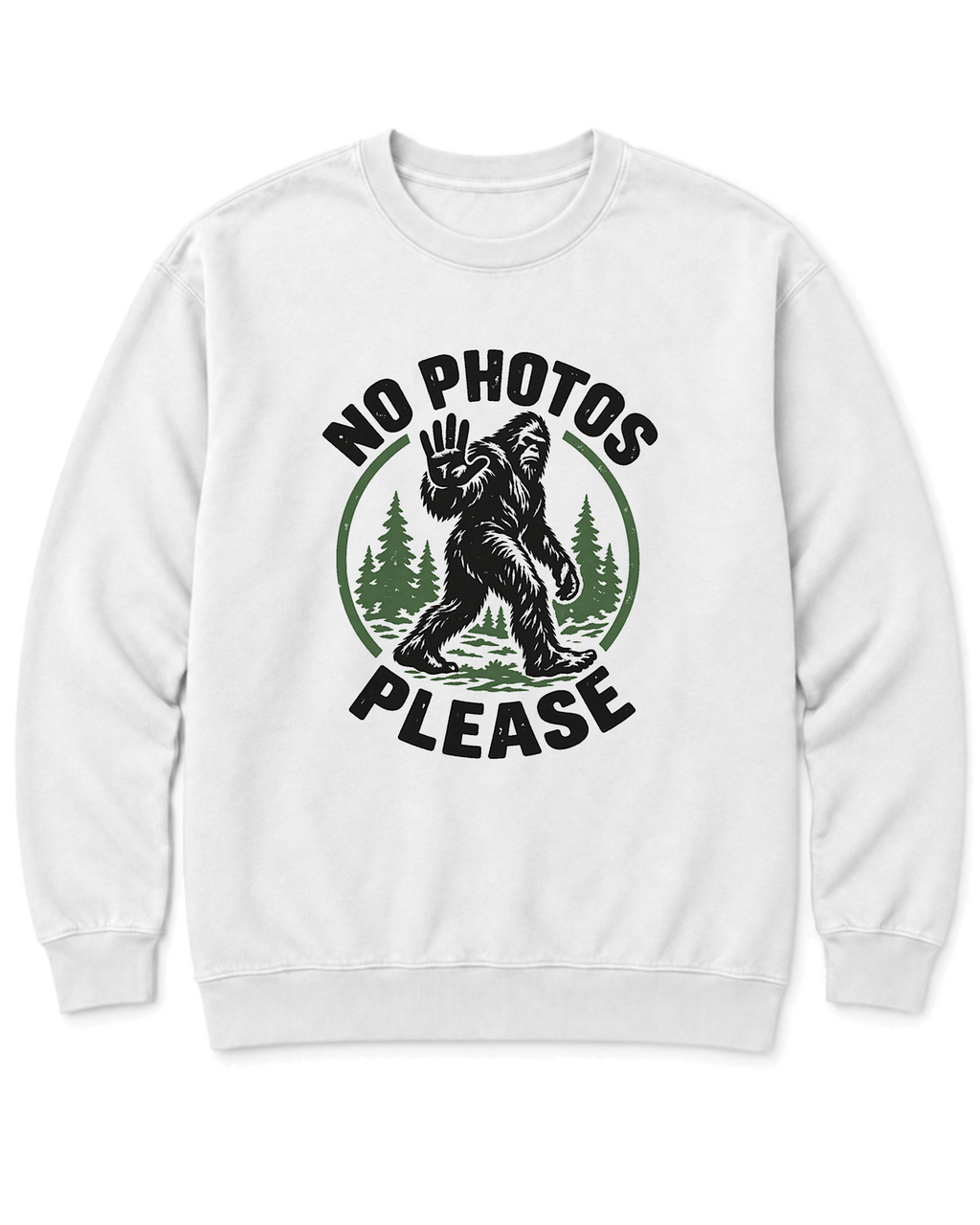 No Photos Please Sweatshirt - White