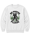 No Photos Please Sweatshirt - White