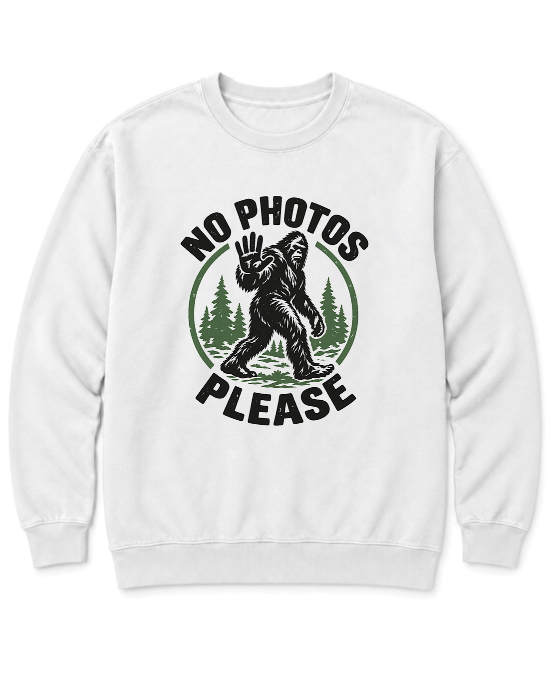 No Photos Please Sweatshirt - White