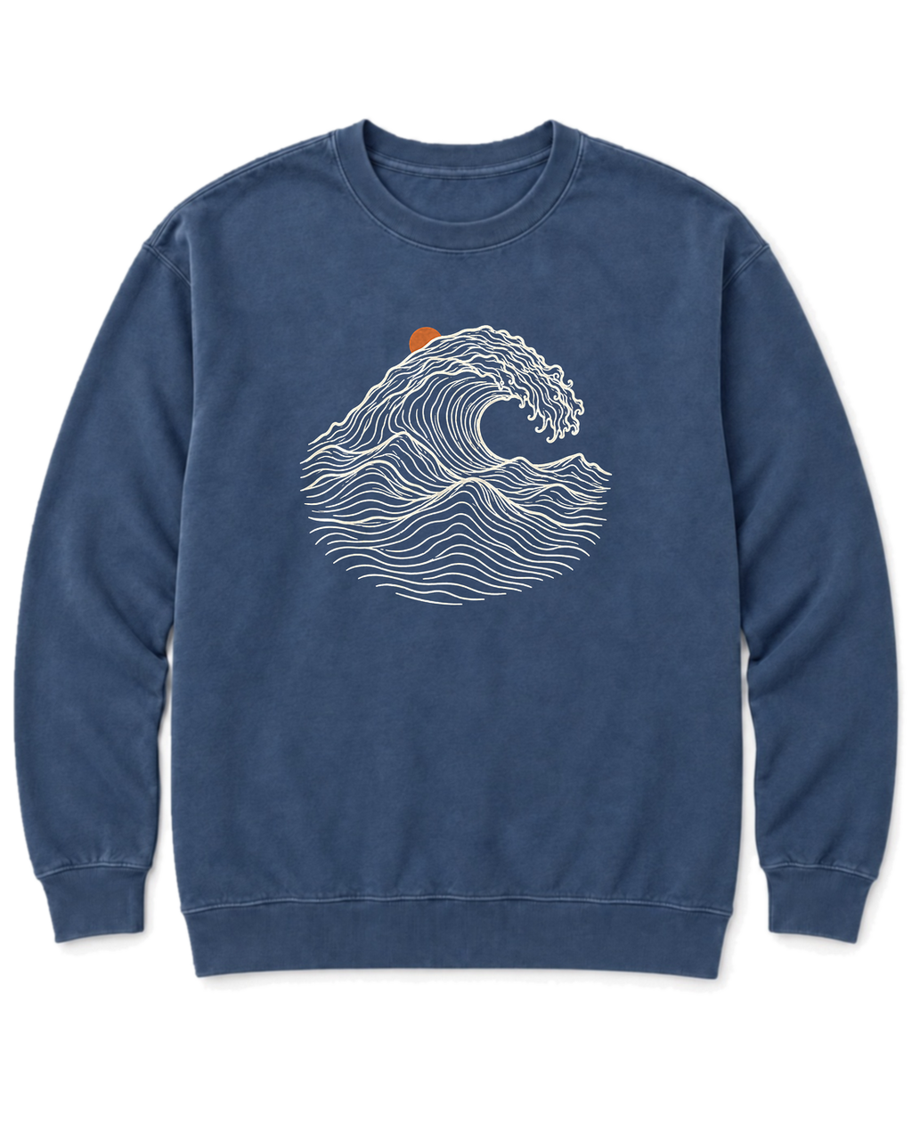 Ocean Wave Sweatshirt - Denim