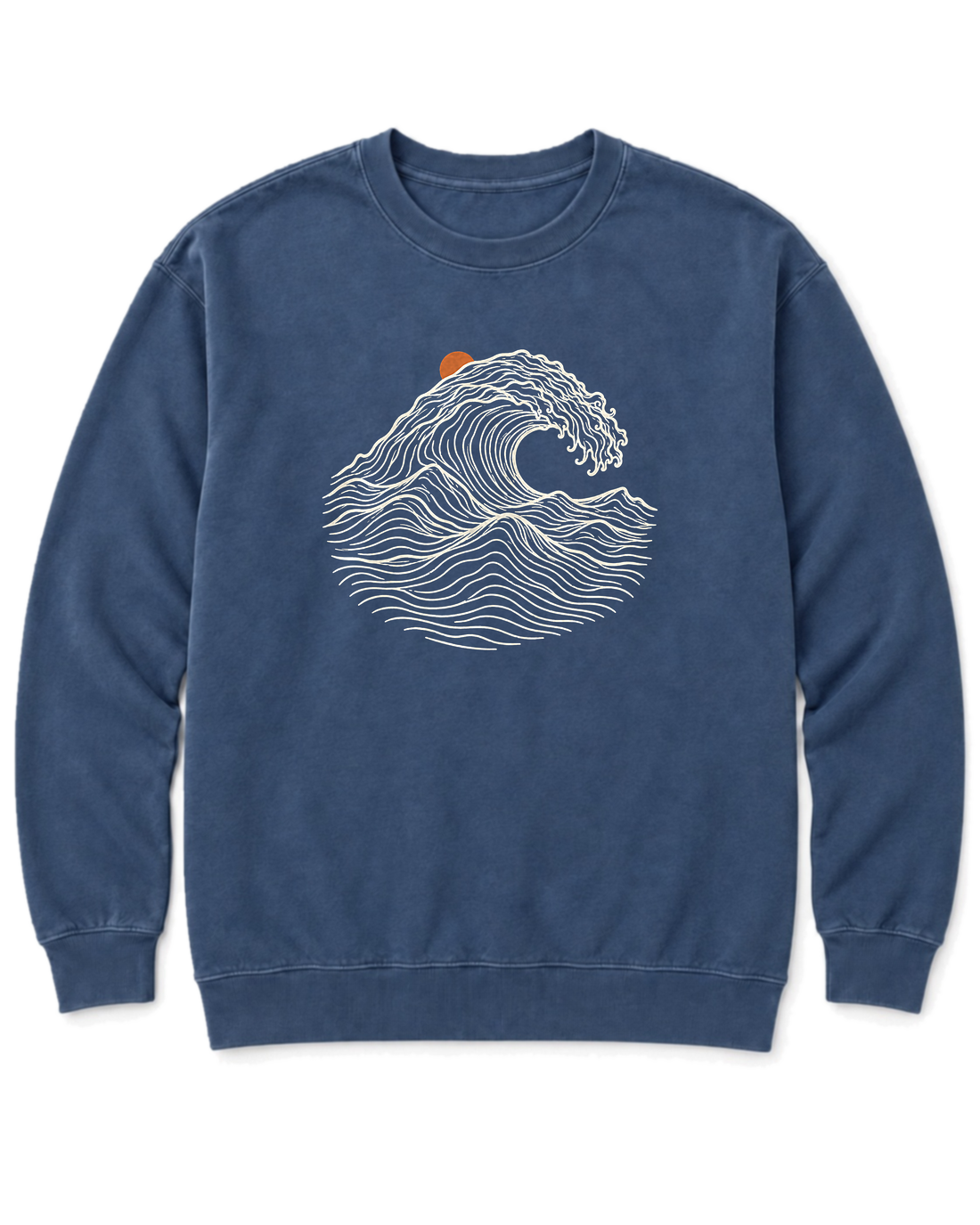Ocean Wave Sweatshirt - Denim