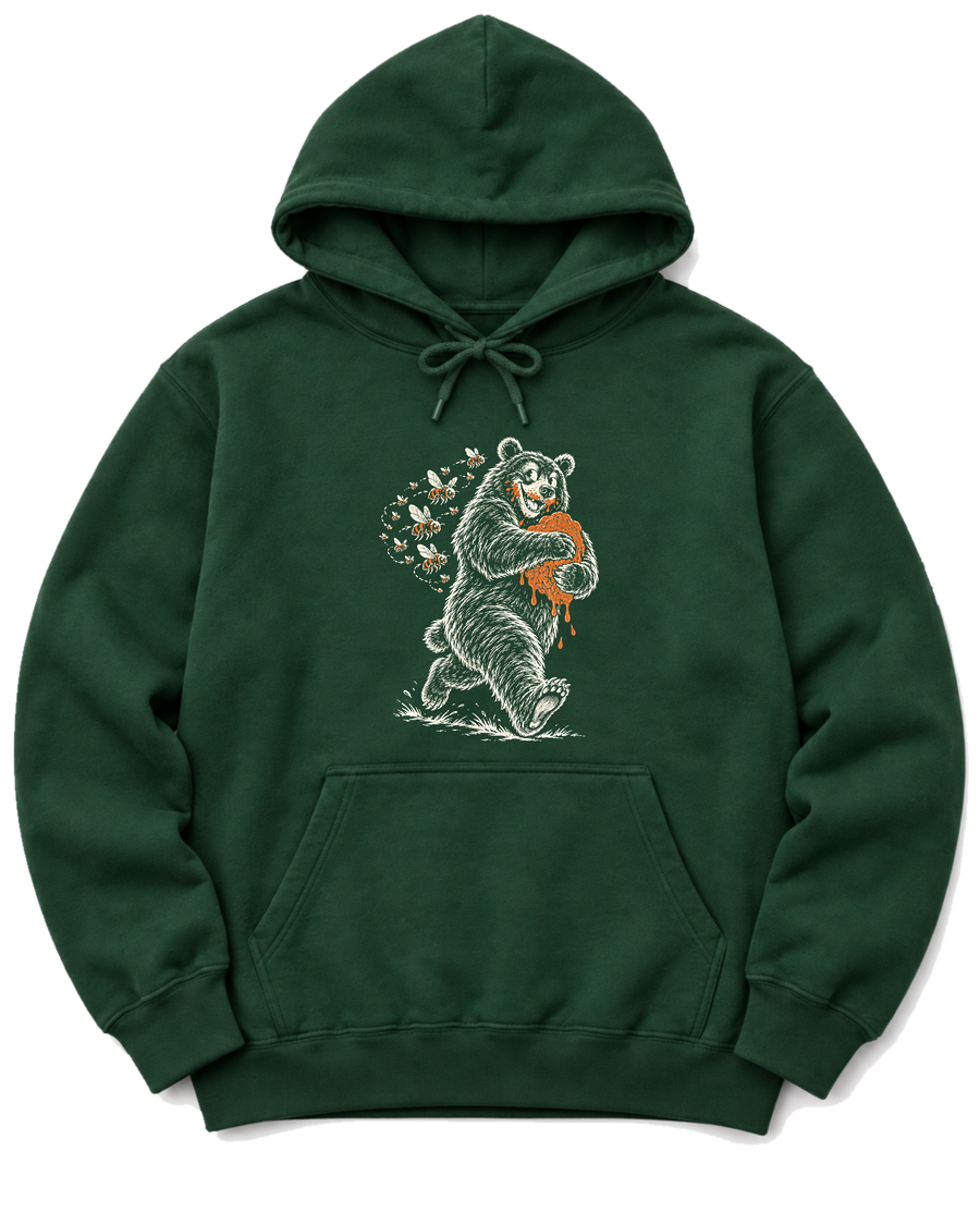 Honey Heist Hoodie - Forest Green