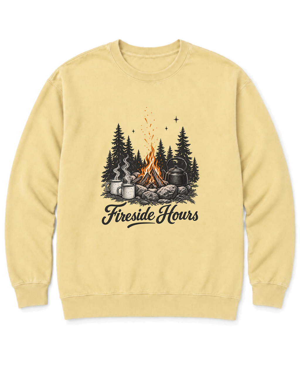 Fireside Hours Sweatshirt - Butter