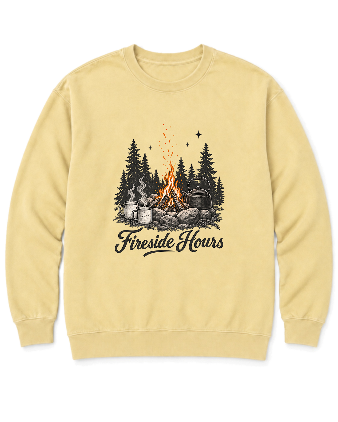 Fireside Hours Sweatshirt - Butter