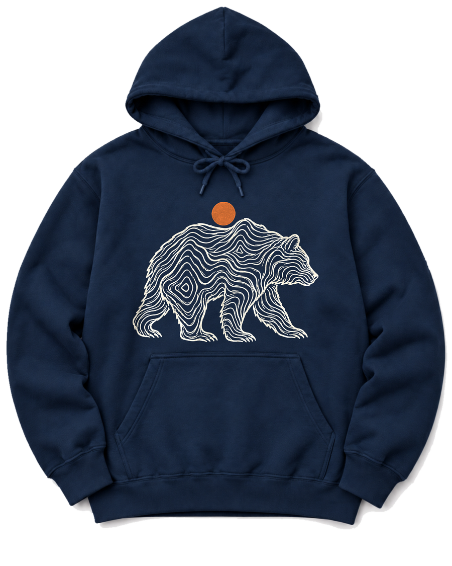 Topo Bear Hoodie - Navy