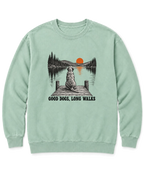 Good Dogs, Long Walks Sweatshirt - Chalky Mint