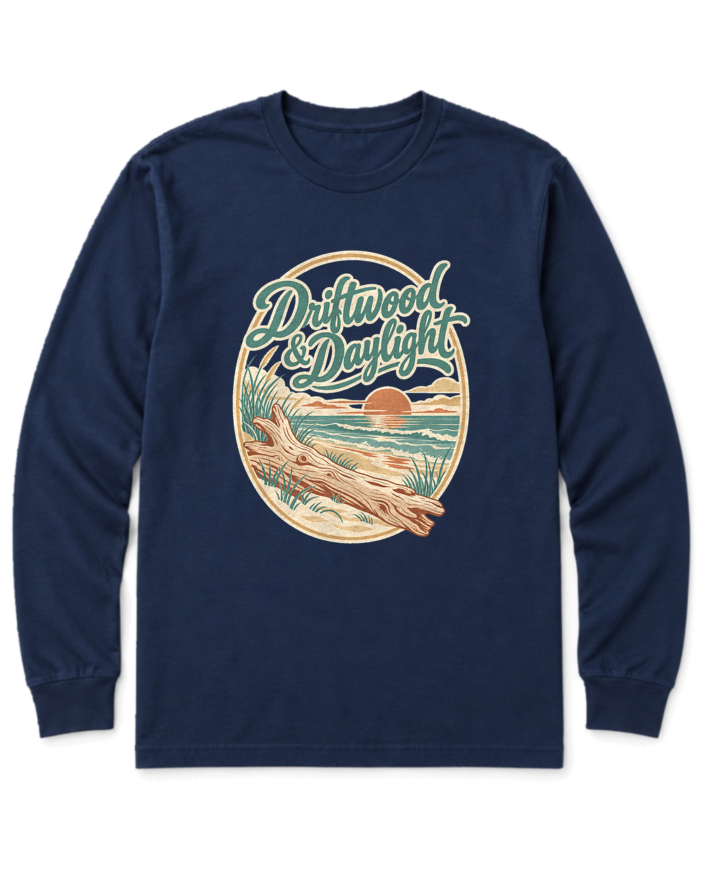 Driftwood & Daylight Long Sleeve Shirt - Navy