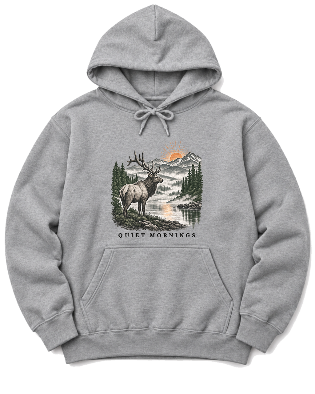 Quiet Mornings Hoodie - Sport Grey