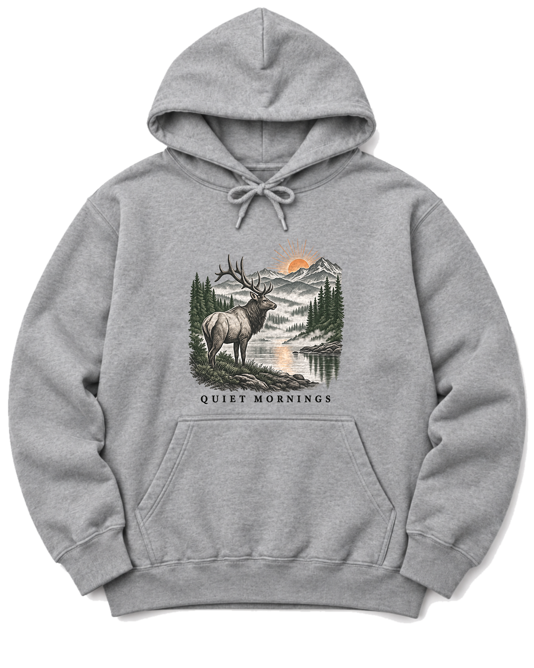Quiet Mornings Hoodie - Sport Grey