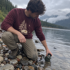 Teardrop Camper Long Sleeve Shirt worn outdoors