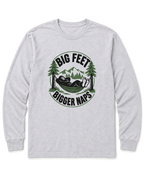 Big Feet, Bigger Naps Long Sleeve Shirt - Ash