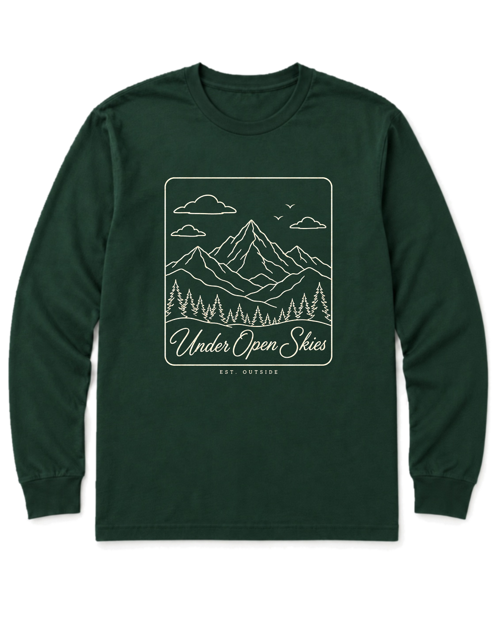 Under Open Skies Long Sleeve Shirt - Forest Green