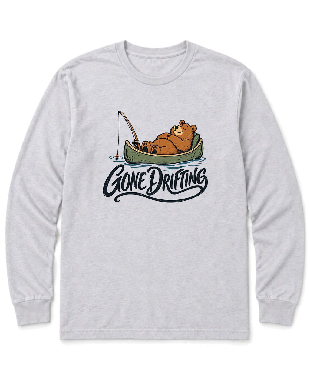 Gone Drifting Long Sleeve Shirt - Ash