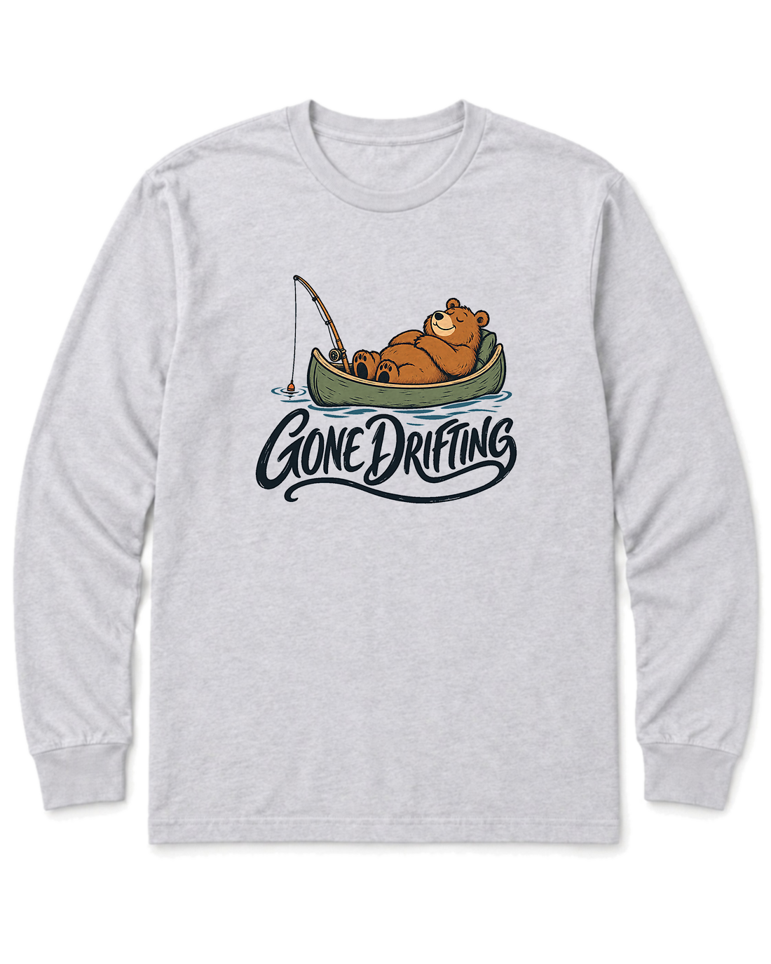 Gone Drifting Long Sleeve Shirt - Ash