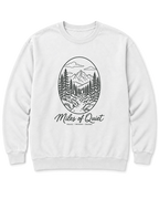 Miles of Quiet Sweatshirt - White