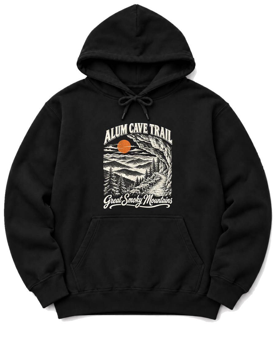 Alum Cave Trail Hoodie - Black