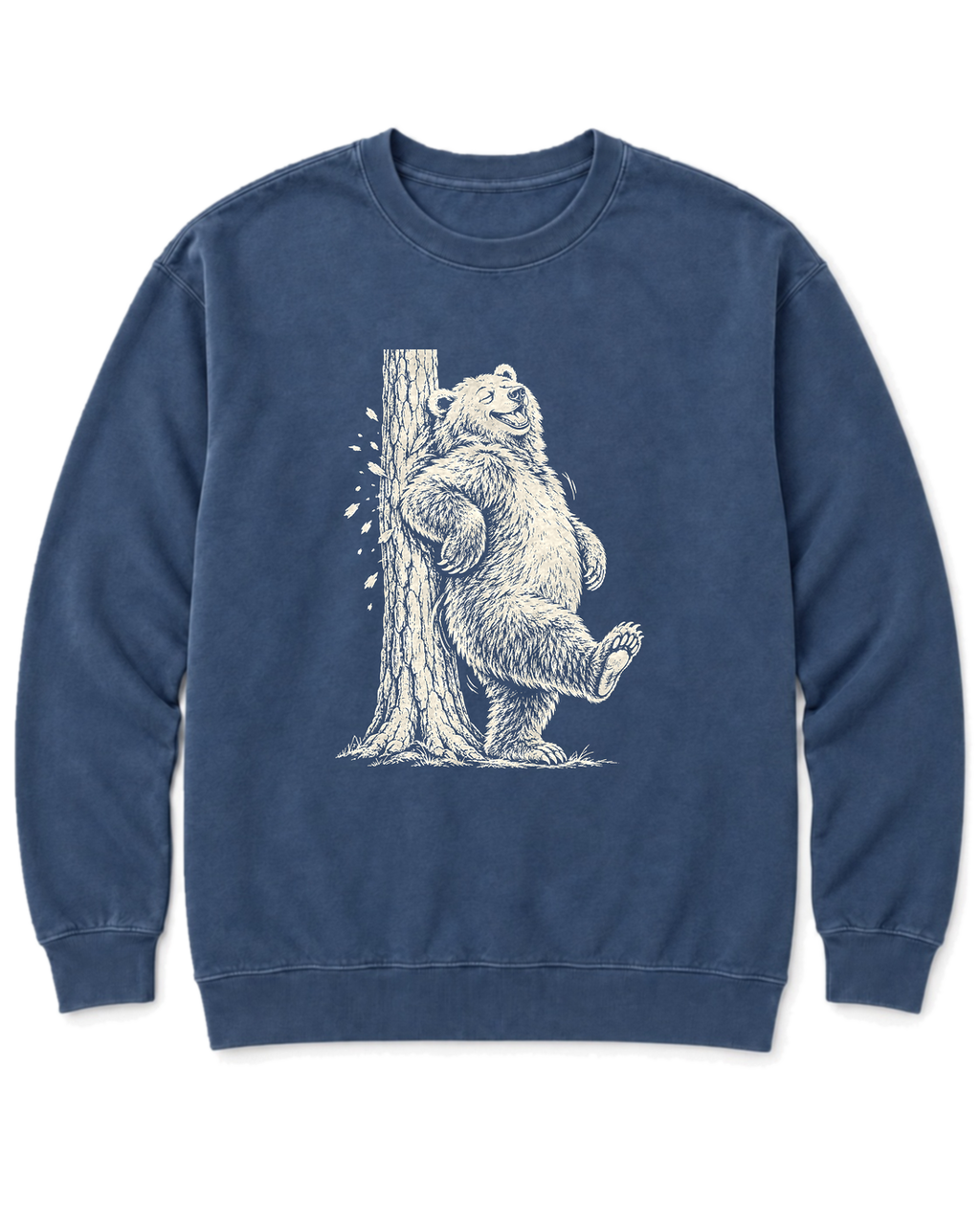 Back Scratch Bear Sweatshirt - Denim