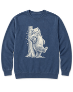 Back Scratch Bear Sweatshirt - Denim