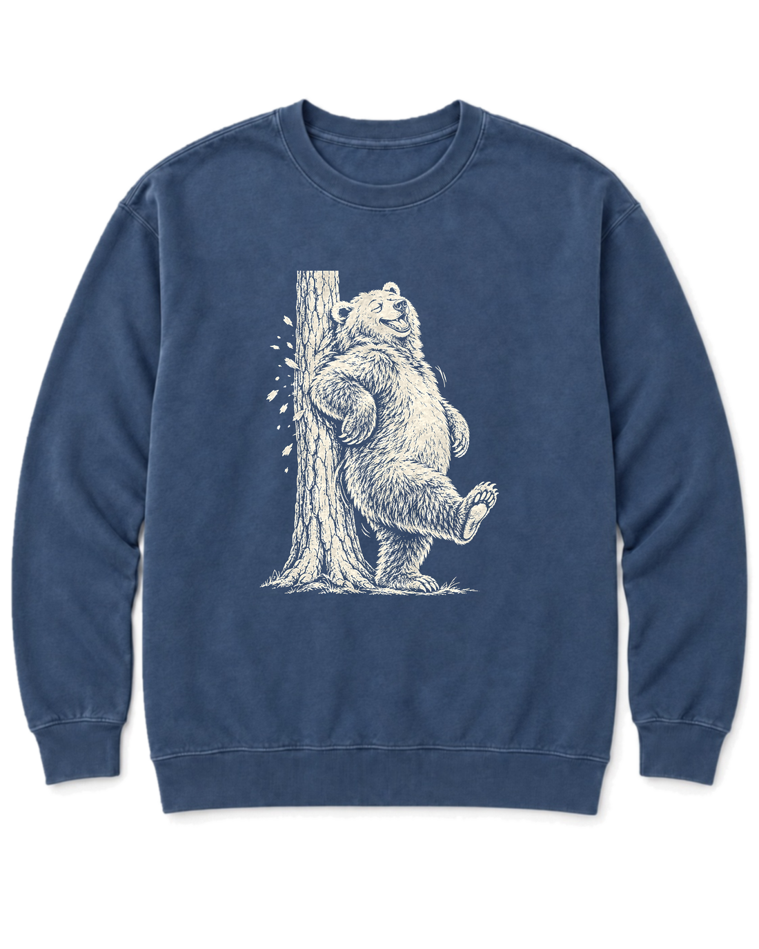 Back Scratch Bear Sweatshirt - Denim