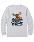 Wading for the Weekend Long Sleeve Shirt - Ash