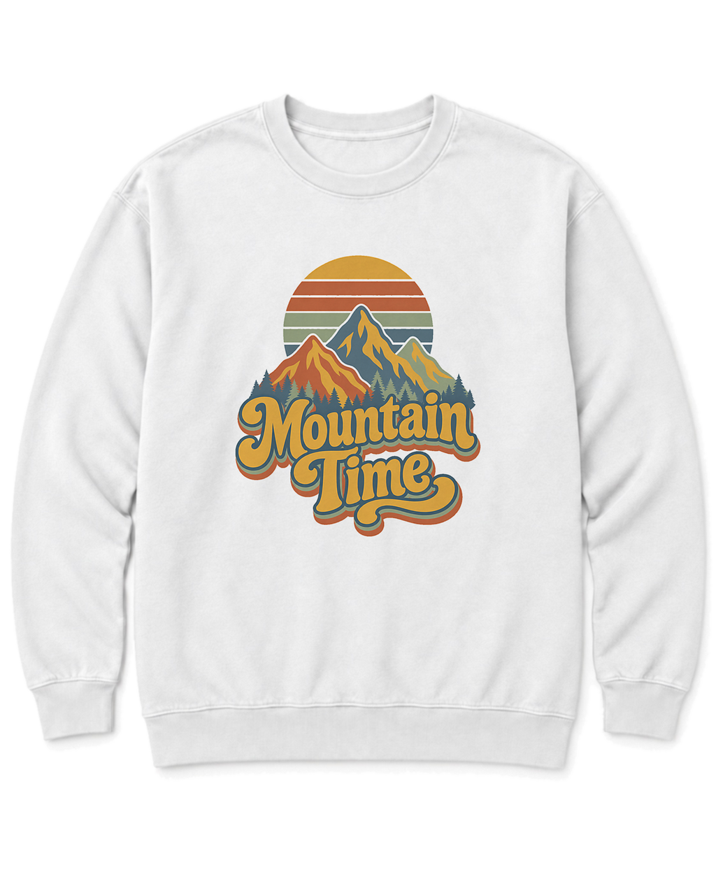 Mountain Time Sweatshirt - White