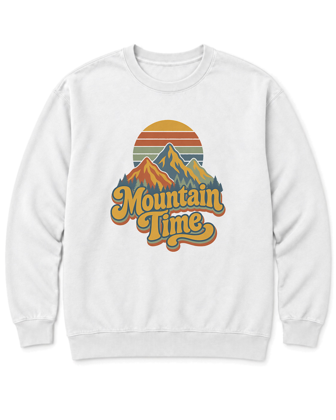 Mountain Time Sweatshirt - White