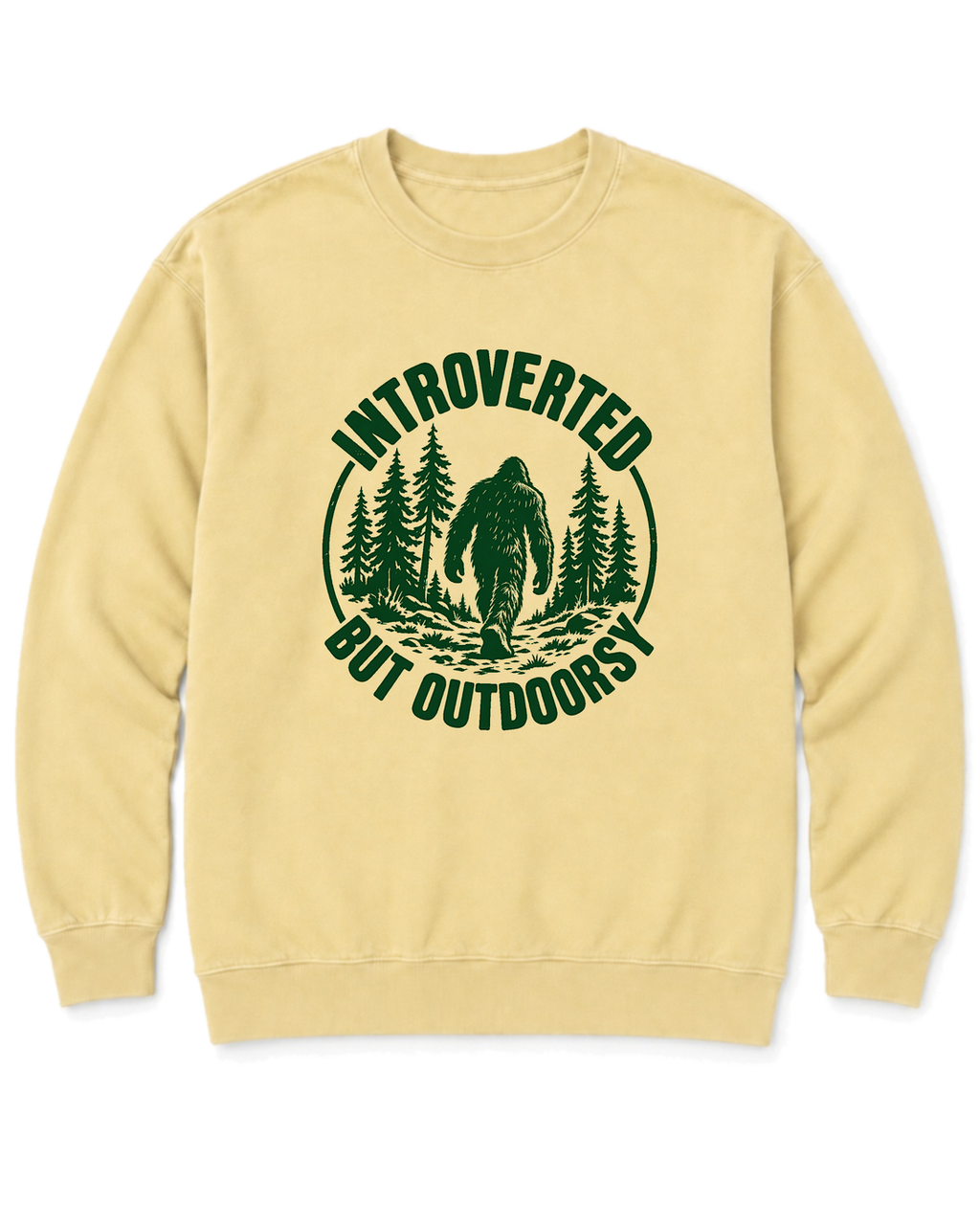 Introverted but Outdoorsy Sweatshirt - Butter