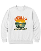 Fresh Air & Low Expectations Sweatshirt - White