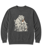 Not a Morning Bear Sweatshirt - Pepper
