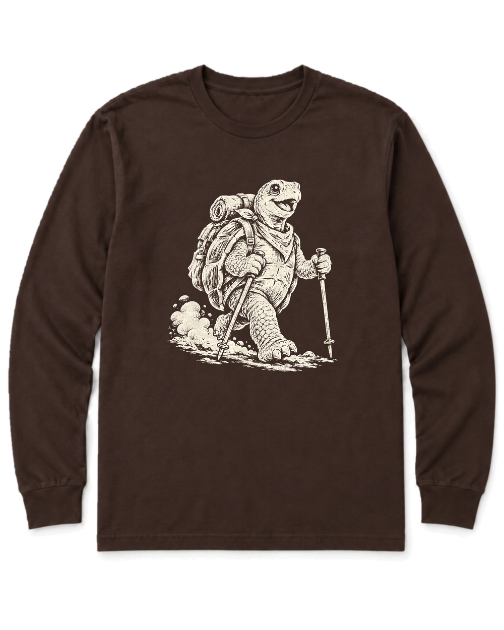 Turtle Trekker Long Sleeve Shirt - Dark Chocolate