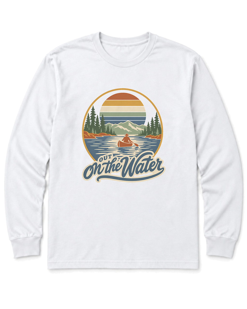 Out on the Water Long Sleeve Shirt - White