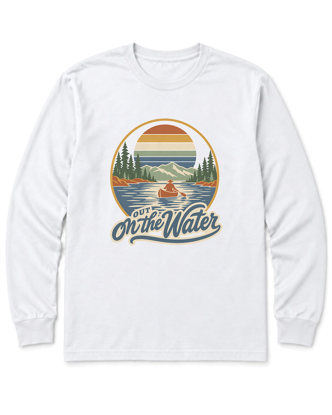Out on the Water Long Sleeve Shirt - White