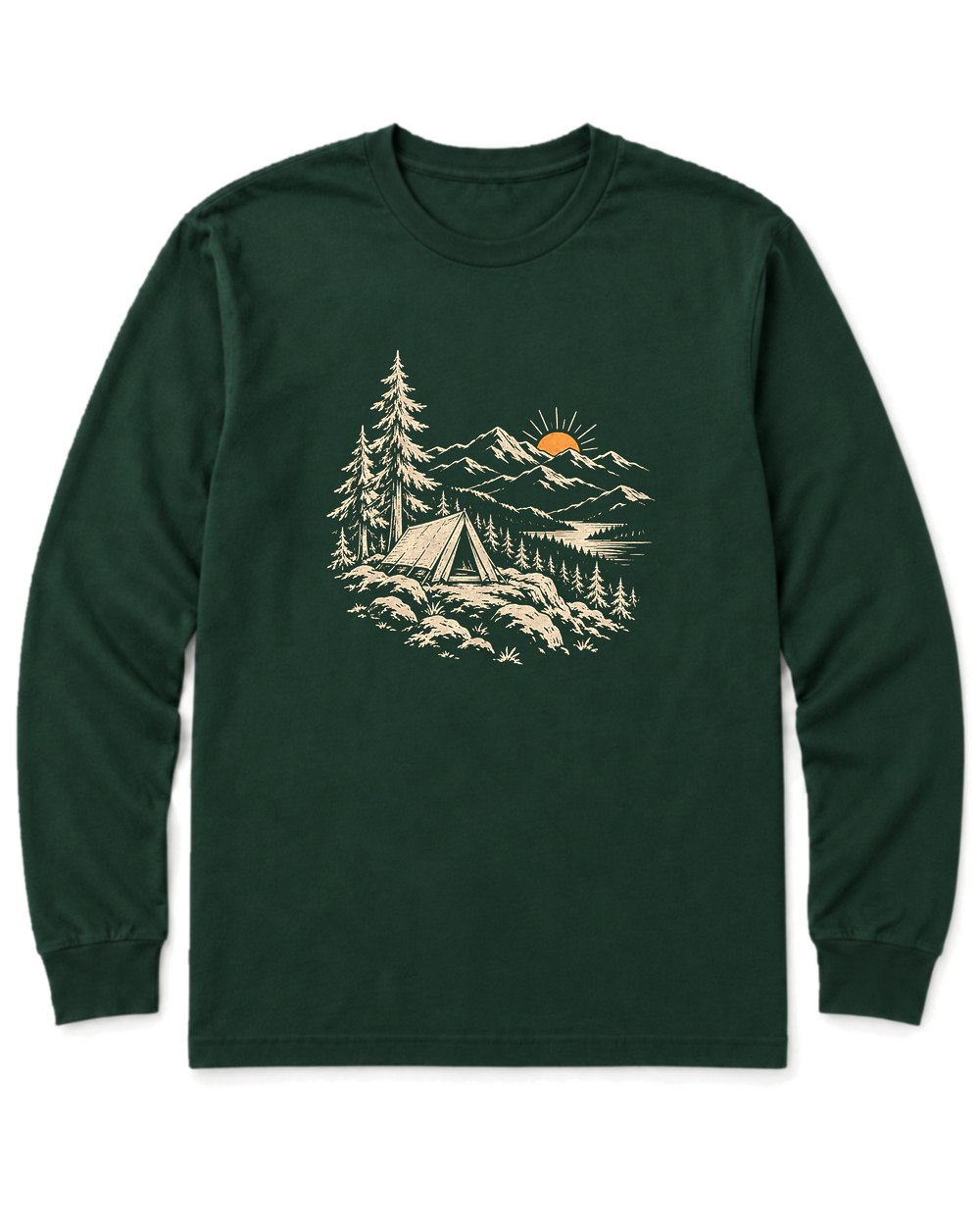 Summit Sunrise Long Sleeve Shirt - Forest Green
