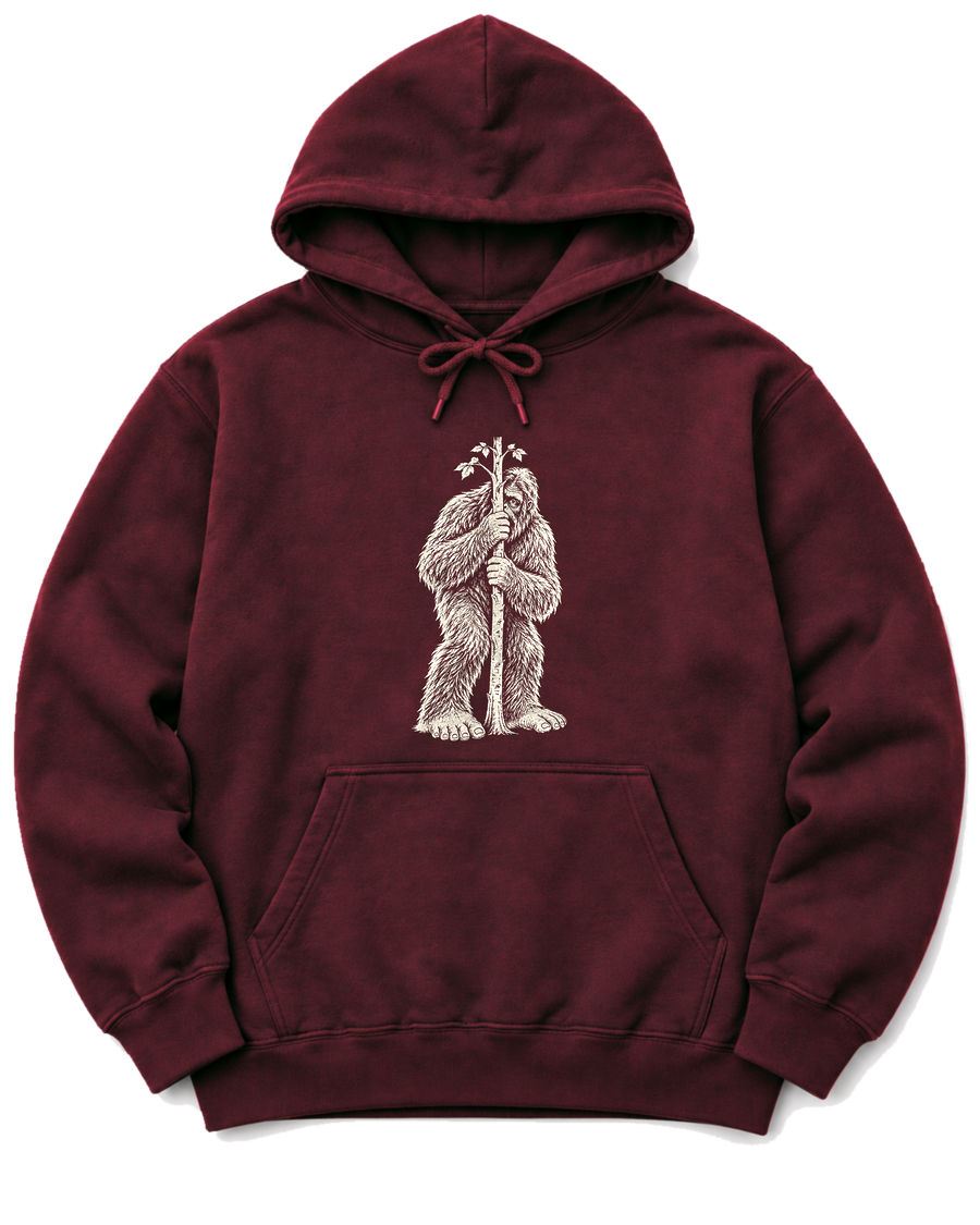 Bigfoot Hide and Seek Hoodie - Maroon
