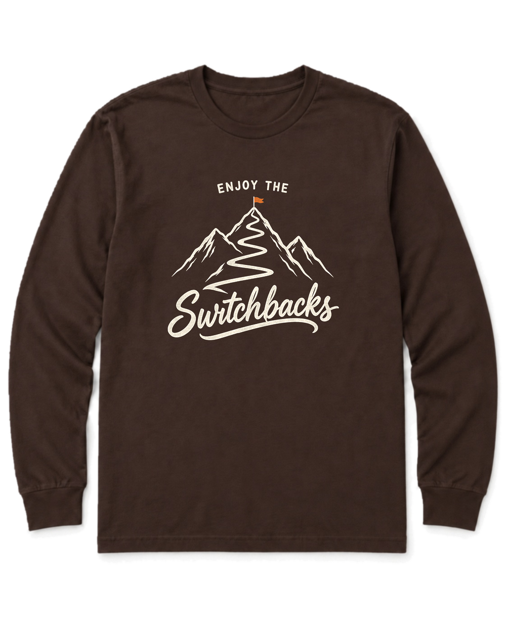 Enjoy the Switchbacks Long Sleeve Shirt - Dark Chocolate