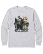Big Lake, Small Worries Long Sleeve Shirt - Ash