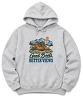 Good Boots, Better Views Hoodie - Ash