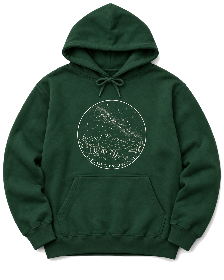 Out Past the Streetlights Hoodie - Forest Green