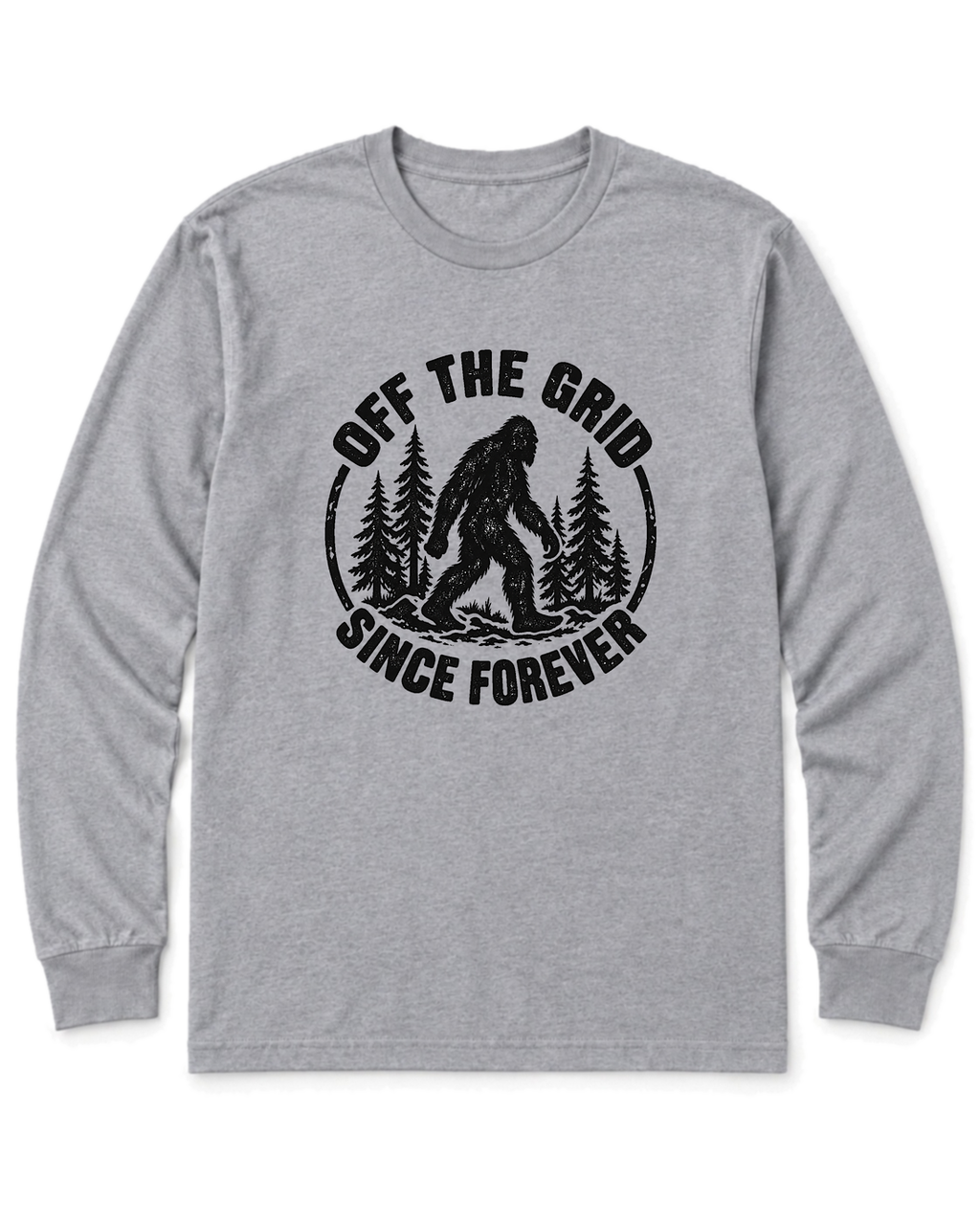 Off the Grid Since Forever Long Sleeve Shirt - Sport Grey