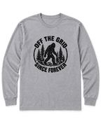 Off the Grid Since Forever Long Sleeve Shirt - Sport Grey