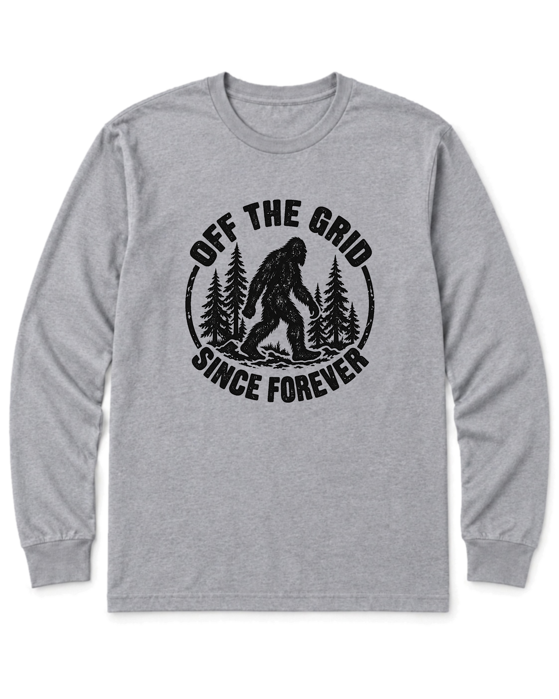 Off the Grid Since Forever Long Sleeve Shirt - Sport Grey