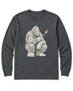 Bigfoot S'mores Long Sleeve Shirt - Dark Heather