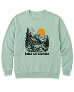 Fresh Air Required Sweatshirt - Chalky Mint