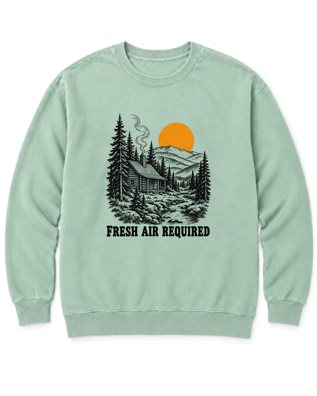 Fresh Air Required Sweatshirt - Chalky Mint