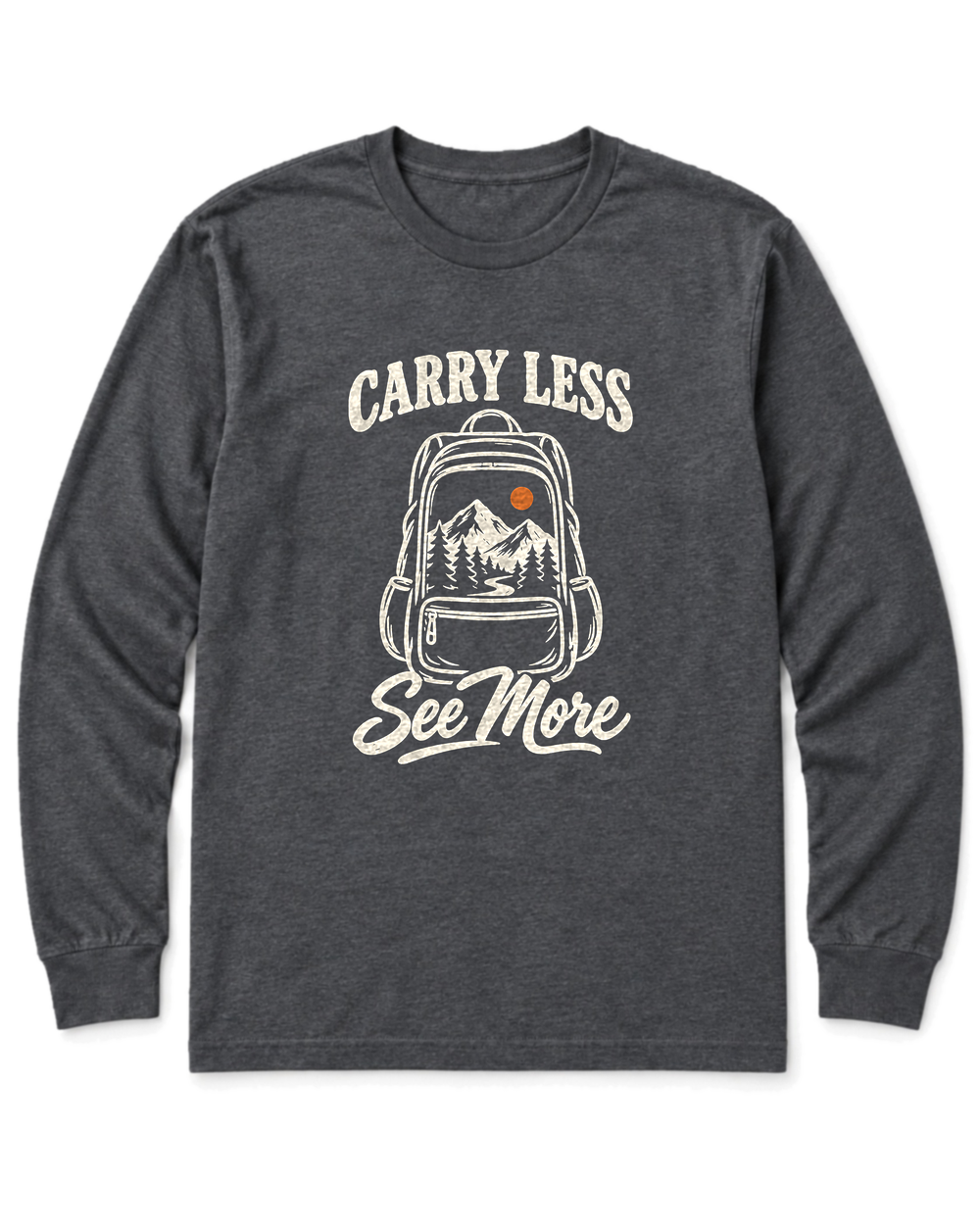 Carry Less, See More Long Sleeve Shirt - Dark Heather