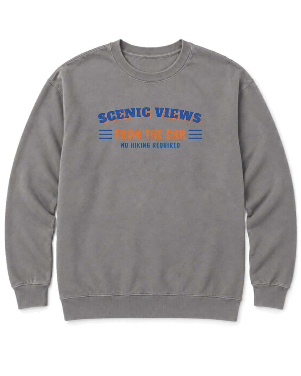 Scenic Views from the Car Sweatshirt - Grey